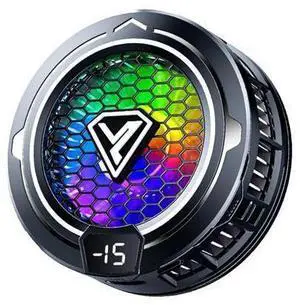 Phone Cooling Fan, Magnetic Radiator with RGB Lights,for Mobile Games and Live Streaming, Universal Compatibility for Android/iPhone/iPad, Large-Area Conduction Cooling (Cooler 2 Black) Phone Cooling Fan, Magnetic Radiator with RGB Lights,for Mobile Games and Live Streaming, Universal Compatibility for Android/iPhone/iPad, Large-Area Conduction Cooling (Cooler 2 Black)