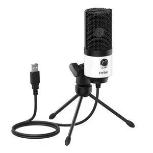 Deuninker USB Podcast Microphone,PC Computer Recording Mic for Desktop Laptop,Studio Condenser Microphone with Volume Knob for Voice-Over, Vocals, Online Meeting, YouTube-K669W Deuninker USB Podcast Microphone,PC Computer Recording Mic for Desktop Laptop,Studio Condenser Microphone with Volume Knob for Voice-Over, Vocals, Online Meeting, YouTube-K669W