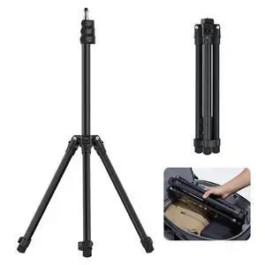 Deuninker Black Aluminum Light Stand, 6.32ft Extendable Tripod for Strobe Lights, Webcams, Cameras & Softboxes Deuninker Black Aluminum Light Stand, 6.32ft Extendable Tripod for Strobe Lights, Webcams, Cameras & Softboxes
