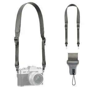 DeuninkerCSS1 U-Snap Camera Strap, 55 In Quick Release Camera Shoulder Straps for Photographers with Safety Tether, 60kg Load Capacity, Soft Sling for DSLR Mirrorless Sony Canon Nikon Binoculars (Gree DeuninkerCSS1 U-Snap Camera Strap, 55 In Quick Release Camera Shoulder Straps for Photographers with Safety Tether, 60kg Load Capacity, Soft Sling for DSLR Mirrorless Sony Canon Nikon Binoculars (Gree