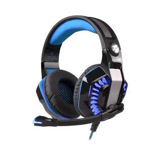 KOTION EACH G2000 High Quality 50mm Drive Wired Game Headset with Microphone for PC PC Headphones Stereo Bass LED Light and Noise Isolation - Black/Blue KOTION EACH G2000 High Quality 50mm Drive Wired Game Headset with Microphone for PC PC Headphones Stereo Bass LED Light and Noise Isolation - Black/Blue