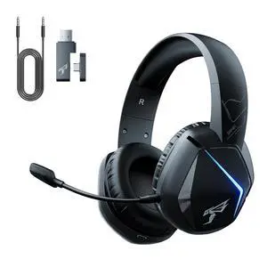 SOMIC GS401PRO Wireless Gaming Headset with Microphone, Bluetooth 5.2 Wireless Headphone Low Latency with 45Hrs Battery, Stereo Sound for PC, PS4, PS5, Switch, Smartphone (For Xbox only work in wired) SOMIC GS401PRO Wireless Gaming Headset with Microphone, Bluetooth 5.2 Wireless Headphone Low Latency with 45Hrs Battery, Stereo Sound for PC, PS4, PS5, Switch, Smartphone (For Xbox only work in wired)