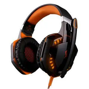 KOTION EACH G2000 Blue Color Over-ear Game Headset Earphone Headband with Mic Stereo Bass LED Light for PC KOTION EACH G2000 Blue Color Over-ear Game Headset Earphone Headband with Mic Stereo Bass LED Light for PC