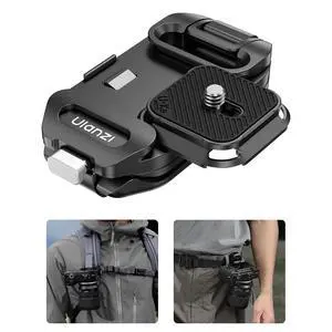 Deuninker Camera Backpack Strap Clip,w Plate Quick Release System, Compatible w Uka QR Plates, for Sony, Nikon, Fuji, DSLR Action Cam Mount, Bearable Load up to 10kgNot Compatible w F38/Arca System Deuninker Camera Backpack Strap Clip,w Plate Quick Release System, Compatible w Uka QR Plates, for Sony, Nikon, Fuji, DSLR Action Cam Mount, Bearable Load up to 10kgNot Compatible w F38/Arca System