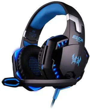 KOTION EACH G2000 Over-ear Game Gaming Headphone Headset Earphone Headband with Mic Stereo Bass LED Light for PC Game KOTION EACH G2000 Over-ear Game Gaming Headphone Headset Earphone Headband with Mic Stereo Bass LED Light for PC Game