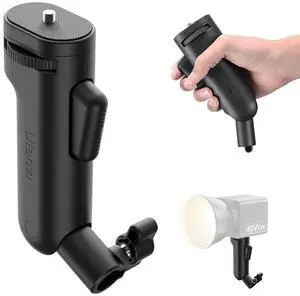 Deuninker LA03 Light Stand Mount Adapter, 1/4" Screw Portable Handheld Flash Grip Quick Adjustment Bracket Handle for Speedlite, COB Video Light, DSLR, Camera, Camcorder, Monocular, Light Stand Deuninker LA03 Light Stand Mount Adapter, 1/4" Screw Portable Handheld Flash Grip Quick Adjustment Bracket Handle for Speedlite, COB Video Light, DSLR, Camera, Camcorder, Monocular, Light Stand