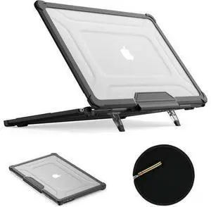 Deuninker Case for MacBook Air 15 inch, Shock-Absorbing Protection with Folding Stand &Mouse Pad Case for MacBook Air 15 inch, HardBlack Deuninker Case for MacBook Air 15 inch, Shock-Absorbing Protection with Folding Stand &Mouse Pad Case for MacBook Air 15 inch, HardBlack