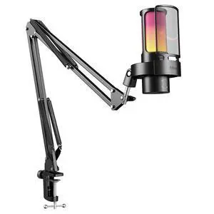 Deuninker Gaming USB Microphone Bundle with Arm Stand, RGB Condenser Desktop Mic with 4 Polar Patterns for Streaming, Mic Boom Arm with Heavy Duty Clamp, Suspension Scissor for Voice-Over(A8Plus+CS1) Deuninker Gaming USB Microphone Bundle with Arm Stand, RGB Condenser Desktop Mic with 4 Polar Patterns for Streaming, Mic Boom Arm with Heavy Duty Clamp, Suspension Scissor for Voice-Over(A8Plus+CS1)
