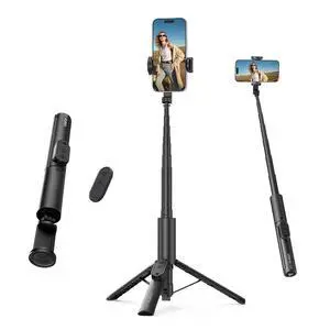 Deuninker Phone Tripod, SK26 40" Portable Selfie Stick for iPhone, 2 in 1 Adjustable Tripod with Bluetooth Remote Cold Shoe Mount, Portable Phone Stand Lightweight for Travel Photo Video Stream Vlog Deuninker Phone Tripod, SK26 40" Portable Selfie Stick for iPhone, 2 in 1 Adjustable Tripod with Bluetooth Remote Cold Shoe Mount, Portable Phone Stand Lightweight for Travel Photo Video Stream Vlog