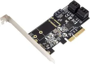 IO CREST Internal 5 Port Non-Raid SATA III 6GB/S Pci-E X4 Controller Card for Desktop PC Support SSD and HDD with Low Profile Bracket. JMB585 Chipset SI-PEX40139 IO CREST Internal 5 Port Non-Raid SATA III 6GB/S Pci-E X4 Controller Card for Desktop PC Support SSD and HDD with Low Profile Bracket. JMB585 Chipset SI-PEX40139