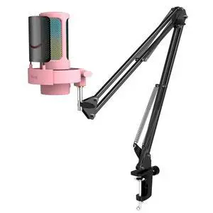 Deuninker Condenser Desktop Mic and Mic Arm Stand Set, USB Gaming Microphone with Tap-to-Mute, RGB Button, Gain Knob for Streaming, Boom Mic Stand with Adapter, C-Clamp for Recording, Studio(A8P+CS1) Deuninker Condenser Desktop Mic and Mic Arm Stand Set, USB Gaming Microphone with Tap-to-Mute, RGB Button, Gain Knob for Streaming, Boom Mic Stand with Adapter, C-Clamp for Recording, Studio(A8P+CS1)