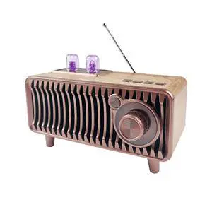 Deuninker Retro Bluetooth Speaker Radio, Walnut Wood Vintage FM Stereo, 20W Dual Speakers, USB/TF/Aux Input Deuninker Retro Bluetooth Speaker Radio, Walnut Wood Vintage FM Stereo, 20W Dual Speakers, USB/TF/Aux Input