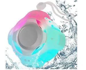 Ecocleanpath IPX7 Waterproof Bluetooth Speaker with Color Lights, Floating, 24H Playtime, TWS Stereo (Transparent) Ecocleanpath IPX7 Waterproof Bluetooth Speaker with Color Lights, Floating, 24H Playtime, TWS Stereo (Transparent)