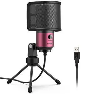 Deuninker USB Podcast Condenser Microphone Bundle with Pop Filter for Recording On Laptop PC Computer Set (K669+U1) Deuninker USB Podcast Condenser Microphone Bundle with Pop Filter for Recording On Laptop PC Computer Set (K669+U1)