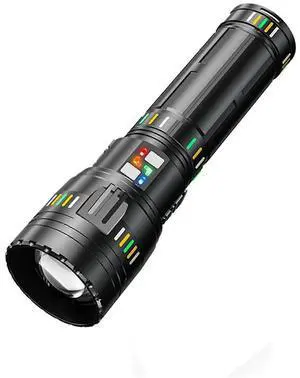 Ecocleanpath Rechargeable LED Flashlight, 5 Modes Zoomable IPX5 Waterproof Super Bright Tactical Flashlight (Black) Ecocleanpath Rechargeable LED Flashlight, 5 Modes Zoomable IPX5 Waterproof Super Bright Tactical Flashlight (Black)