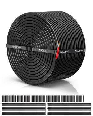 DeuninkerNAOEVO 18 Gauge Wire 2 Conductor Tinned Copper Electrical Wire, 100FT DeuninkerNAOEVO 18 Gauge Wire 2 Conductor Tinned Copper Electrical Wire, 100FT