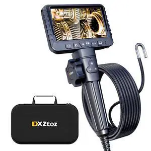 10FT Articulating Borescope with Light, Two-Way Steering Industrial Endoscope Inspection Camera 0.33in Fiber Optic Snake Camera Waterproof for Electriction Wall Pipeline Inspection 10FT Articulating Borescope with Light, Two-Way Steering Industrial Endoscope Inspection Camera 0.33in Fiber Optic Snake Camera Waterproof for Electriction Wall Pipeline Inspection