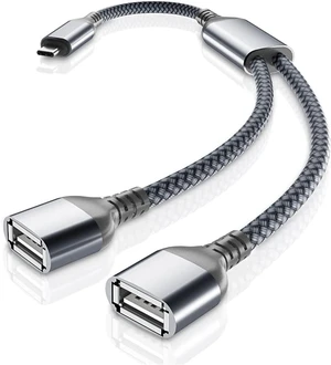 USB C Male to Dual USB Female Cable Splitter 1FT Thunderbolt 3 to Double Type A 2.0 OTG Adapter Cord Converter Multiple Hub for iPhone 16 15 Max MacBook Pro iPad Air 4 5 Mini 6 Surface S24 USB C Male to Dual USB Female Cable Splitter 1FT Thunderbolt 3 to Double Type A 2.0 OTG Adapter Cord Converter Multiple Hub for iPhone 16 15 Max MacBook Pro iPad Air 4 5 Mini 6 Surface S24