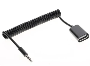 3.5mm Male to USB Female AUX Cable (READ BEFORE BUY: DOES NOT WORK WITH FLASH DRIVES/MP3 PLAYERS on Standard Car AUX) 3.5mm Male to USB Female AUX Cable (READ BEFORE BUY: DOES NOT WORK WITH FLASH DRIVES/MP3 PLAYERS on Standard Car AUX)