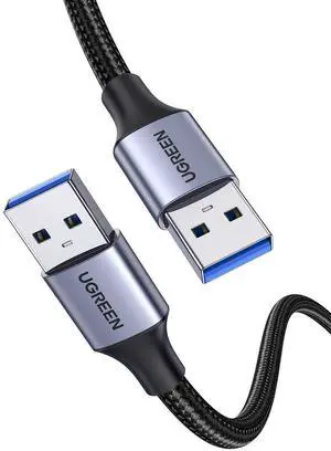 UGREEN USB 3.0 A to A Cable USB to USB Cable Type A Male to Male USB 3.0 Cable Nylon Braided Cord for Data Transfer Hard Drive Enclosures Printers Modems Cameras 6FT UGREEN USB 3.0 A to A Cable USB to USB Cable Type A Male to Male USB 3.0 Cable Nylon Braided Cord for Data Transfer Hard Drive Enclosures Printers Modems Cameras 6FT
