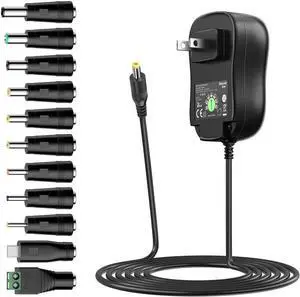 Basicvolt Universal Power Supply 5V 6V 7.5V 9V 12V 13.5V 15V 3A 2.5A AC DC Power Adapter 45W Wall Charger with 5V 2A USB Plug for Electronics 2.5A 2500mA 3000mA 3Amp Max with 12pcs Adaptor Tips Basicvolt Universal Power Supply 5V 6V 7.5V 9V 12V 13.5V 15V 3A 2.5A AC DC Power Adapter 45W Wall Charger with 5V 2A USB Plug for Electronics 2.5A 2500mA 3000mA 3Amp Max with 12pcs Adaptor Tips