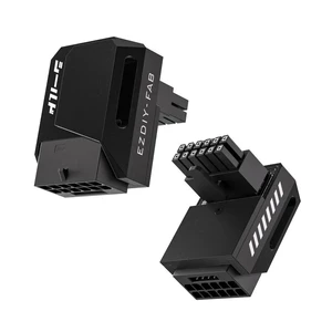 JAENFONG PCIe 5.1 Adapter - 600W 12+4pin,16pin 12VHPWR GPU Power Connector,12V-2x6 GPU Adapter,90 Degree Right Angle - Compatible with RTX 3090Ti, 4070Ti, 4080, 4090 GPU - RVS Type, Black, 1 Pack JAENFONG PCIe 5.1 Adapter - 600W 12+4pin,16pin 12VHPWR GPU Power Connector,12V-2x6 GPU Adapter,90 Degree Right Angle - Compatible with RTX 3090Ti, 4070Ti, 4080, 4090 GPU - RVS Type, Black, 1 Pack
