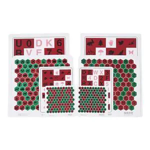 AMUREKE 8Pcs Anti-Suppression Letter VT Chart Trainer Vision Training Tools for Child Amblyopia Myopia AMUREKE 8Pcs Anti-Suppression Letter VT Chart Trainer Vision Training Tools for Child Amblyopia Myopia