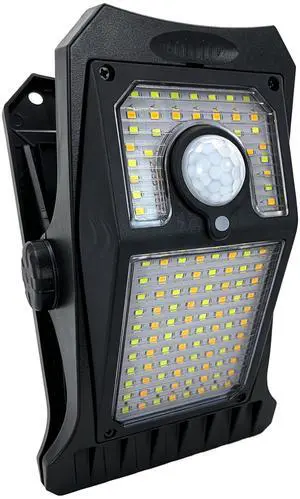 118Leds Solar Lights Outdoor Clip Motion Sensor Lights Security Light 3 Modes, 3000K/4000K/5000K Adjustbale, Solar Powered, USB Charging (1 Pack) 118Leds Solar Lights Outdoor Clip Motion Sensor Lights Security Light 3 Modes, 3000K/4000K/5000K Adjustbale, Solar Powered, USB Charging (1 Pack)
