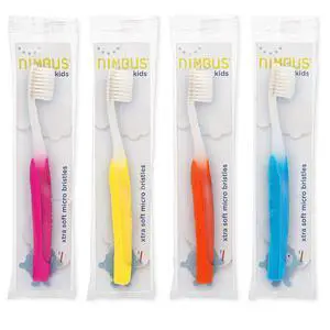 NIMBY Kid's Extra Soft Toothbrushes for Sensitive Teeth and Receding Gums, Periodontist Design Plaque Remover Travel Toothbrush, Individually Wrapped (4 Pack, Colors May Vary) NIMBY Kid's Extra Soft Toothbrushes for Sensitive Teeth and Receding Gums, Periodontist Design Plaque Remover Travel Toothbrush, Individually Wrapped (4 Pack, Colors May Vary)