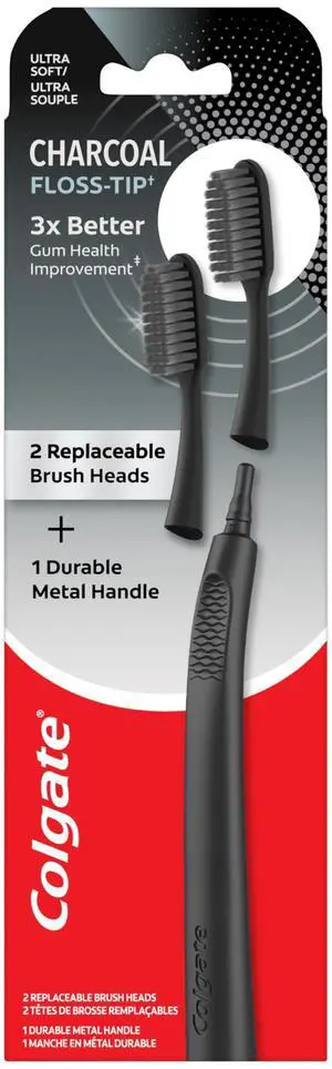 Keep Charcoal Replaceable Head Toothbrush Starter Kit, 2 Brush Heads Keep Charcoal Replaceable Head Toothbrush Starter Kit, 2 Brush Heads