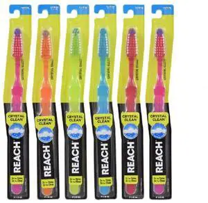 Crystal Clean Firm Adult Toothbrush, 1 ea - Colors May Vary (Pack of 6) Crystal Clean Firm Adult Toothbrush, 1 ea - Colors May Vary (Pack of 6)