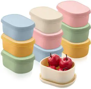 10 Pcs 6.76 oz Silicone Snack Containers with Lids, Small Silicone Lunch Container for Kids, Reusable Stackable Small Lunch Box for Home Daycare School Travel Picnic 10 Pcs 6.76 oz Silicone Snack Containers with Lids, Small Silicone Lunch Container for Kids, Reusable Stackable Small Lunch Box for Home Daycare School Travel Picnic