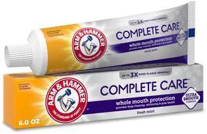 Complete Care Toothpaste, Teeth Whitening Toothpaste, Fluoride, Whole Mouth Protection, Fresh Mint Flavor, 6.0 oz (Pack of 1) Complete Care Toothpaste, Teeth Whitening Toothpaste, Fluoride, Whole Mouth Protection, Fresh Mint Flavor, 6.0 oz (Pack of 1)