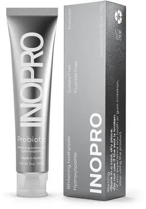 Whitening Hydroxyapatite Toothpaste with Probiotic for Sensitive Teeth, Fluoride Free Enamel Repair Remineralizing Toothpaste, SLS Free, Baking Soda, Coconut Oil, 5oz Whitening Hydroxyapatite Toothpaste with Probiotic for Sensitive Teeth, Fluoride Free Enamel Repair Remineralizing Toothpaste, SLS Free, Baking Soda, Coconut Oil, 5oz
