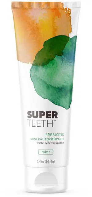 Prebiotic Hydroxyapatite Toothpaste, Fluoride-Free - Mint | Prebiotic Toothpaste with Hydroxyapatite to Help Strengthen and Remineralize Enamel. Freshens Breath. Supports Healthy Gums. Prebiotic Hydroxyapatite Toothpaste, Fluoride-Free - Mint | Prebiotic Toothpaste with Hydroxyapatite to Help Strengthen and Remineralize Enamel. Freshens Breath. Supports Healthy Gums.