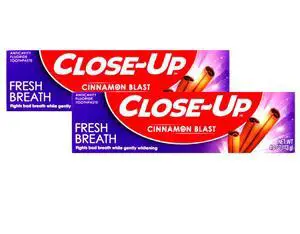 Anti-Cavity Fluoride Toothpaste Freshening Gel with Ultra Cinnamon Flavor Blast, 4.0 oz, 2-Pack Anti-Cavity Fluoride Toothpaste Freshening Gel with Ultra Cinnamon Flavor Blast, 4.0 oz, 2-Pack