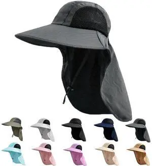 Sun Hat for Men Women with Neck Flap,UPF 50+ UV Protective Hiking Fishing Hats,Wide Brim Sun Hat for Women&Men Sun Hat for Men Women with Neck Flap,UPF 50+ UV Protective Hiking Fishing Hats,Wide Brim Sun Hat for Women&Men