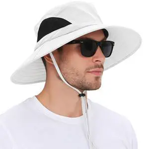 Wide Brim Sun Bucket Hat, Waterproof Boonie Hat for Men & Women Wide Brim Sun Bucket Hat, Waterproof Boonie Hat for Men & Women