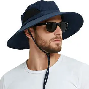 Wide Brim Sun Hat, UPF 50+ UV Protection Waterproof Packable Bucket Hat for Men & Women, Fishing Hiking Beach Garden Wide Brim Sun Hat, UPF 50+ UV Protection Waterproof Packable Bucket Hat for Men & Women, Fishing Hiking Beach Garden