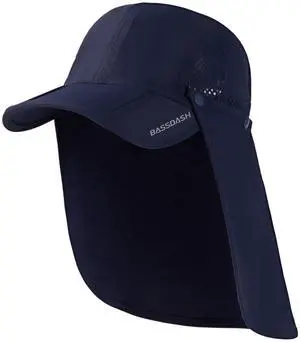 UPF 50+ Foldable Fishing Hat Baseball Cap with Removable Neck Flap Portable for Men Women Golf Hiking UPF 50+ Foldable Fishing Hat Baseball Cap with Removable Neck Flap Portable for Men Women Golf Hiking