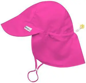 Baby Toddler UPF 50+ Eco Safety Flap Hat - Safety Pink - 0-6 mo Baby Toddler UPF 50+ Eco Safety Flap Hat - Safety Pink - 0-6 mo