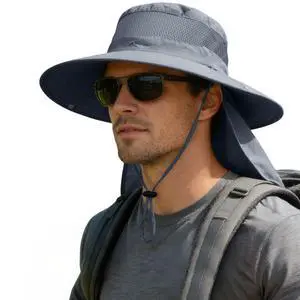 Sun Hats for Men Women Fishing Hat with Neck Flap,UPF 50+ Sun Hat Waterproof Wide Brim Bucket Hats for Safari Hiking Sun Hats for Men Women Fishing Hat with Neck Flap,UPF 50+ Sun Hat Waterproof Wide Brim Bucket Hats for Safari Hiking