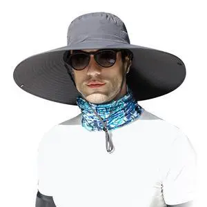 XXL Big Head & Super Wide Brim Sun Hats for Men, Large Fishing Sun Hat UPF50+Waterproof Boonie Bucket Hat for Safari Gardening,Hiking, Beach Dark Grey XXL Big Head & Super Wide Brim Sun Hats for Men, Large Fishing Sun Hat UPF50+Waterproof Boonie Bucket Hat for Safari Gardening,Hiking, Beach Dark Grey