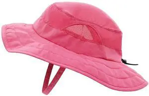 Kids UPF 50+ Bucket Sun Hat UV Sun Protection, Hot Pink, 2-6T Kids UPF 50+ Bucket Sun Hat UV Sun Protection, Hot Pink, 2-6T