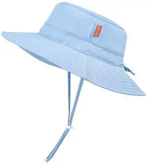 Baby Sun Hat with Wide Brim - Windproof, Sunscreen, Warm, DryShade PackNest UPF 50+ Beach Hat for Outdoor, 6-24 Months Blue Baby Sun Hat with Wide Brim - Windproof, Sunscreen, Warm, DryShade PackNest UPF 50+ Beach Hat for Outdoor, 6-24 Months Blue