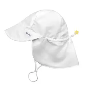 Baby Toddler UPF 50+ Eco Flap Hat - White - 2T-4T Baby Toddler UPF 50+ Eco Flap Hat - White - 2T-4T