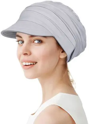 Sun Hat Women Sun Beach Visor Cap UV Protection with Wide Brim for Beach Light Gray Sun Hat Women Sun Beach Visor Cap UV Protection with Wide Brim for Beach Light Gray