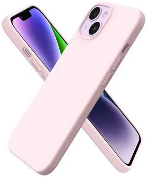 Compatible with iPhone 14 Case 6.1, Slim Liquid Silicone 3 Layers Full Phone Covered Soft Gel Rubber Case Protective Phone Cover 6.1 Inch-Chalk Pink Compatible with iPhone 14 Case 6.1, Slim Liquid Silicone 3 Layers Full Phone Covered Soft Gel Rubber Case Protective Phone Cover 6.1 Inch-Chalk Pink