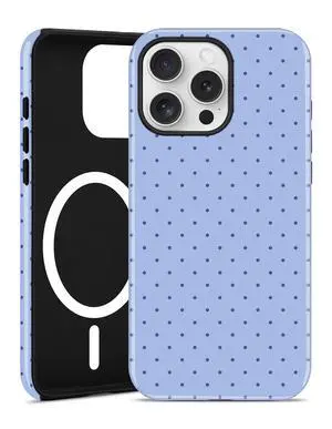 Magnetic Polka Dot Phone Case for iPhone 16, Compatible with MagSafe, Cute Blue Polka Dots Aesthetic Soft TPU and Hard PC Shockproof Protective Phone Cover for Women Girls-Shiny Magnetic Polka Dot Phone Case for iPhone 16, Compatible with MagSafe, Cute Blue Polka Dots Aesthetic Soft TPU and Hard PC Shockproof Protective Phone Cover for Women Girls-Shiny