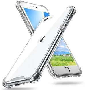 for iPhone SE 3/2 Case Clear,with 4 Corners Shockproof Protection,iPhone 8/7 Clear Case for Women Men Girls Boys Kids,Case for iPhone SE Phone Clear for iPhone SE 3/2 Case Clear,with 4 Corners Shockproof Protection,iPhone 8/7 Clear Case for Women Men Girls Boys Kids,Case for iPhone SE Phone Clear